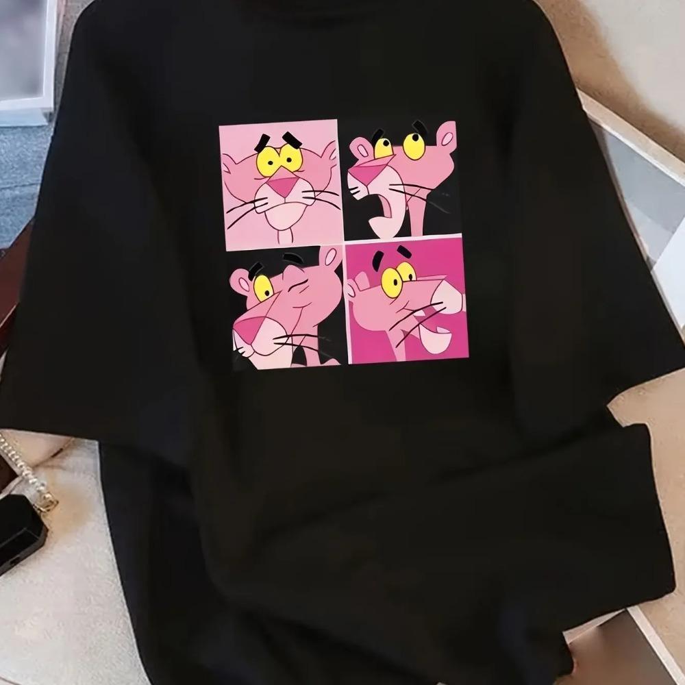 

Популярная милая розовая футболка с леопардовым принтом в квадратную клетку для женщин, летняя футболка Y2K свободного кроя больших размеров с коротким рукавом XXXXXL