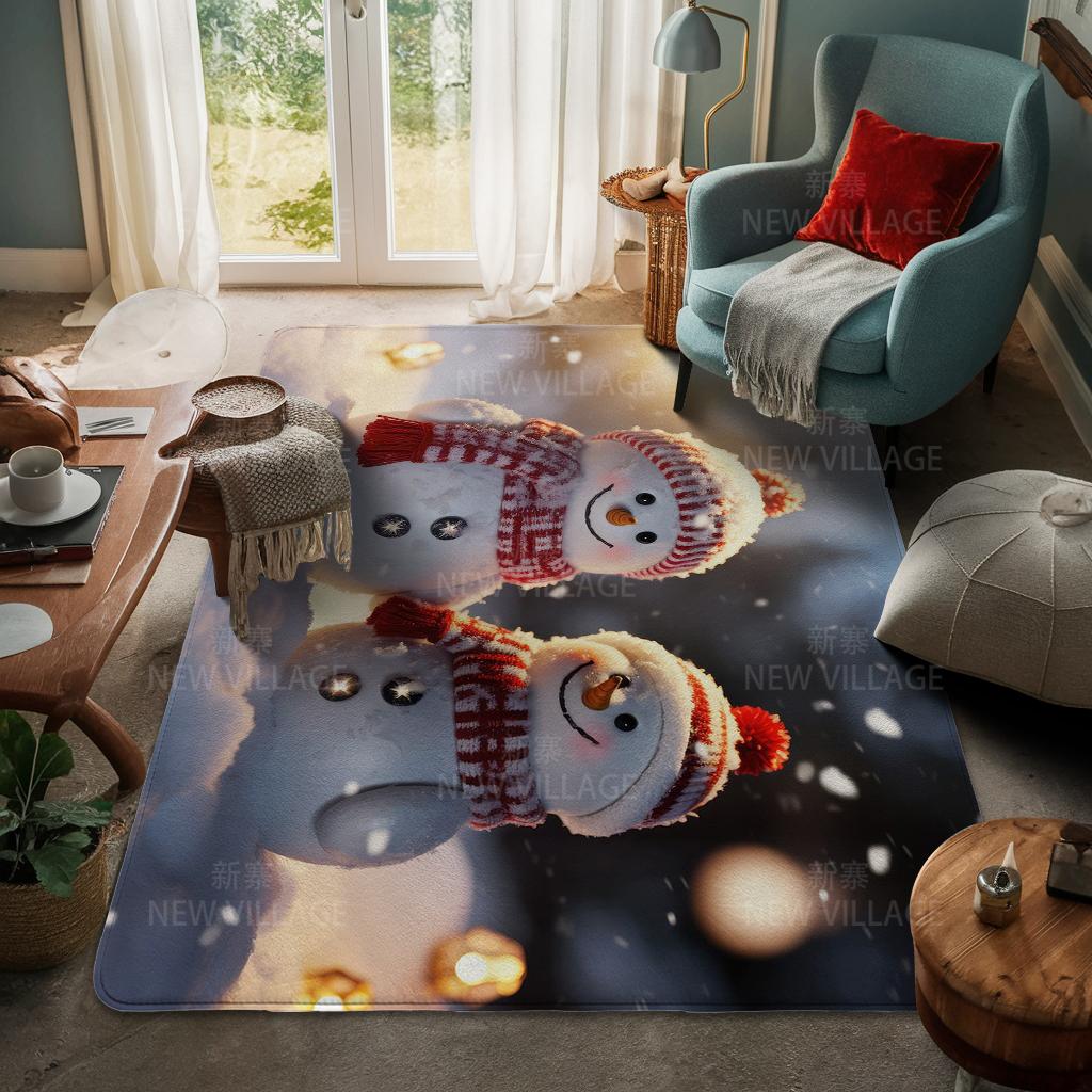 Koberec ke vchodu do domu Rohožka ke dveřím do domu Obývací pokoj Vana Koupelna Protiskluzové koberce s absorpcí vody vana Veselé Vánoce zima