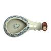 Ceramic Ink Dish with Pen Rest & Water Dish for Students - Multi-functional Tool for Chinese Painting, Calligraphy, and Brush Licking Ink Use.