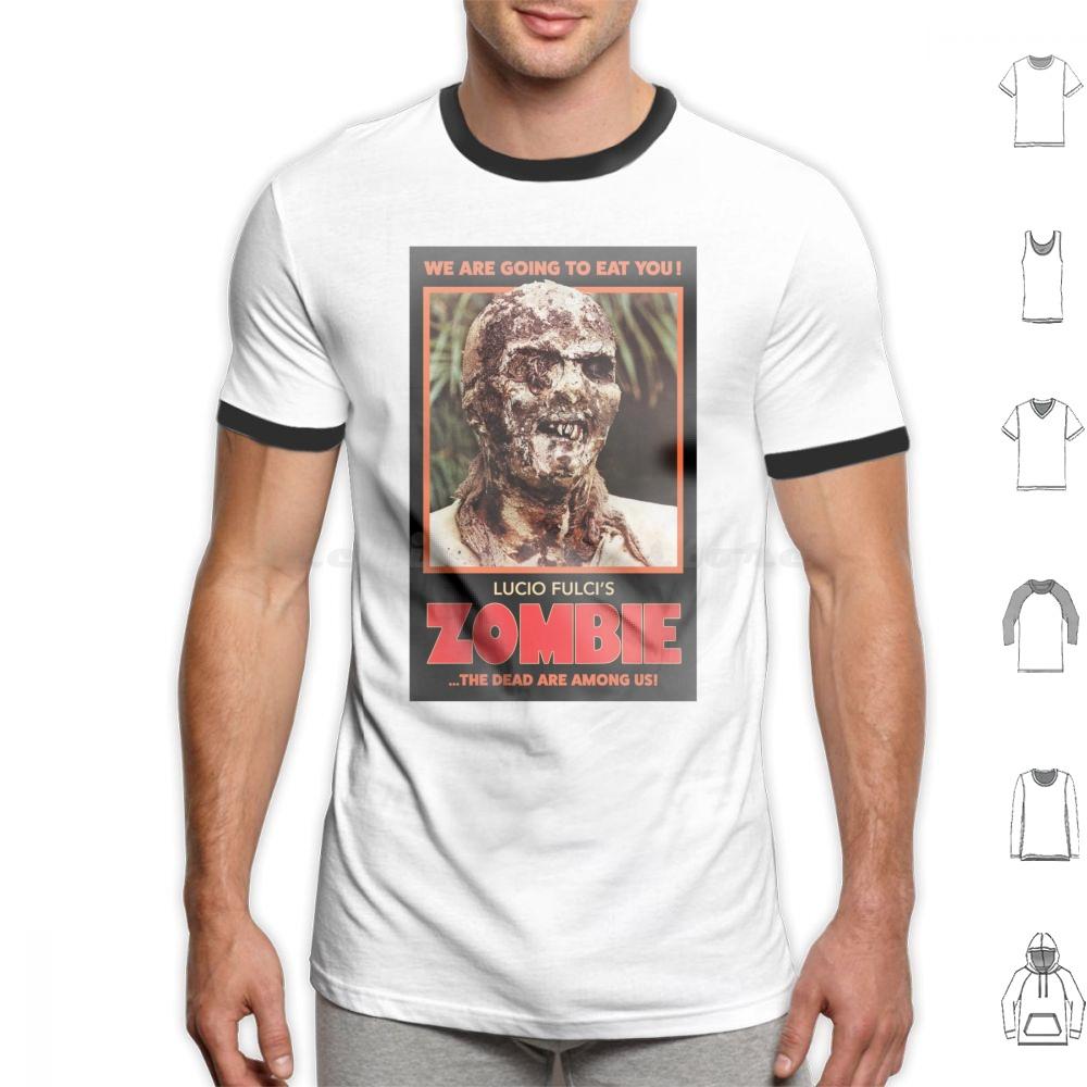 Lucio Fulcis ZombieRed T Shirt 6xl Cotton Cool Tee Luciofulci Fulci Horrormovie Horror Movies Zombies Zombie