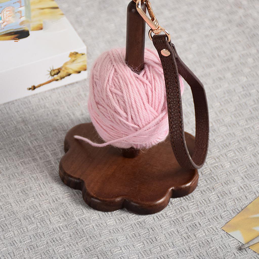 Wooden Spool Stand Portable Wrist Yarn Stand,Household DIY Portable Yarn Tools