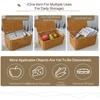 Large Capacity Rattan Storage Box Rectangular Weave Container Woven Storage Basket  Household