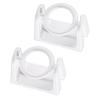 Curtain Rod Holder Hook Punch Free Strong Load Bearing ABS Swivel Curtain Pole Holder Hook for