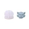 New Vicious Cat Head Silicone Candle Mold 3D Evil Cat Crafts Plaster Cement Resin Casting Molud DIY Soap Chocolate Cake Tool
