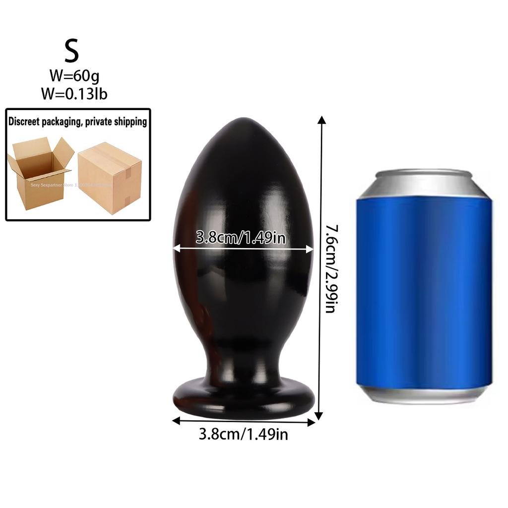 7 Size Buttplugs Anal Beads Balls Cunt Plug Dilatador Anal Plug Sex Toys Small And Big 9.5cm Huge Anal Plug Toys For Women Men