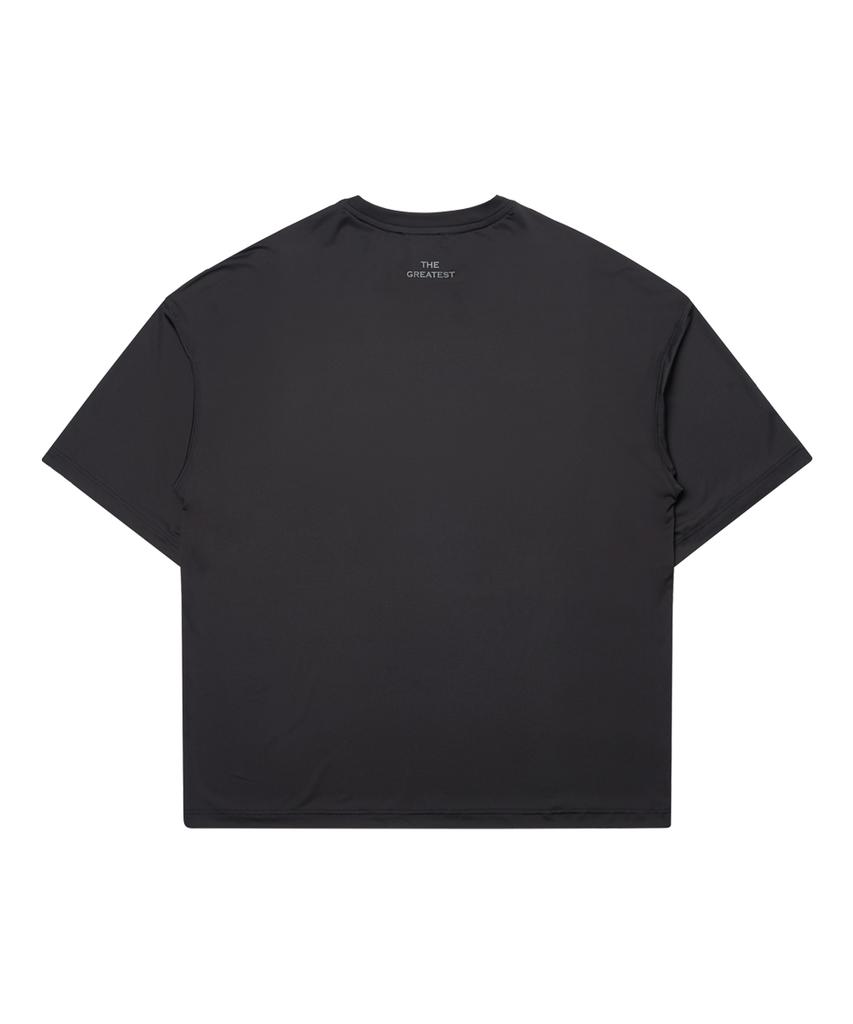 Weideun [Ali] The Greatest Oversized Short Sleeve Charcoal