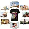 SAJA BOYS Theme Printed T-Shirts Retro Trendy Unisex Loose Casual Short Sleeve Tops Pure cotton T-shirt