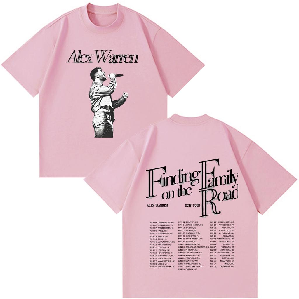 Alex Warren 2026 Tour Graphic Merch T Shirts Unisex Unisex Fashion Vintage Tshirts Short Sleeve Cotton Loose Gothic Punk T Shirts