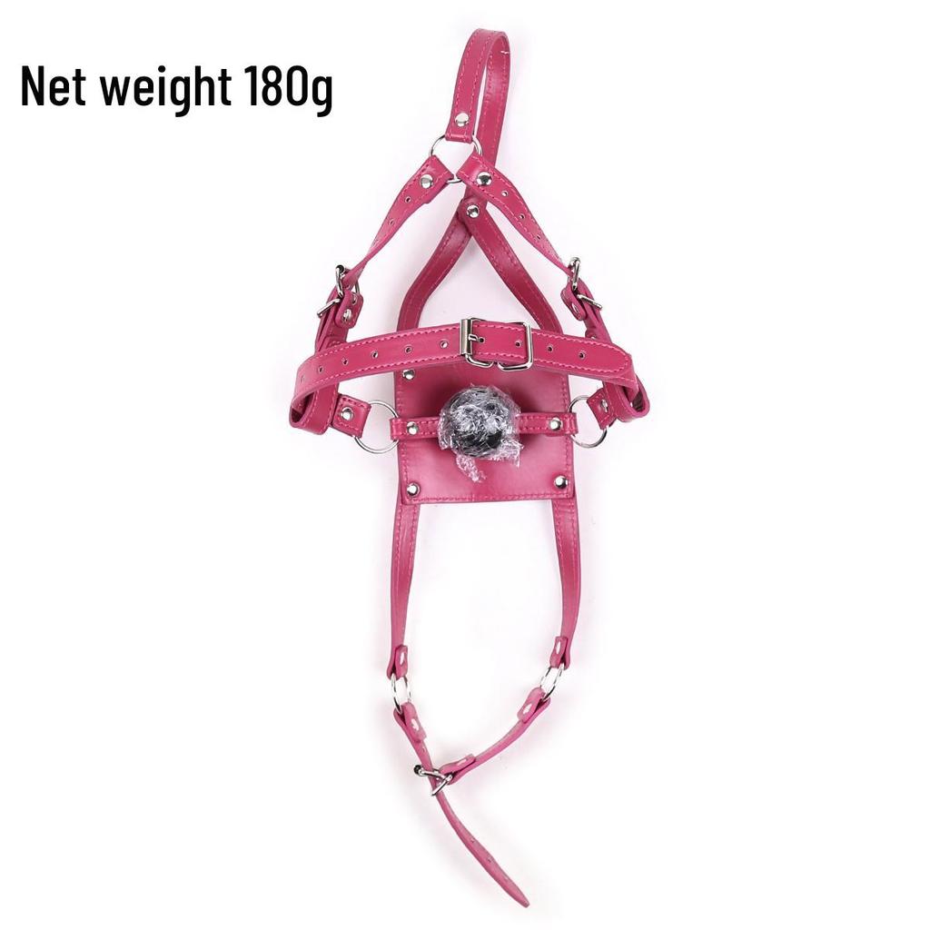 Leather Gag Harness SM Toys for Couples - Nightclub Adult Products
