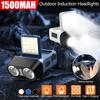 Ultra Bright LED Clip on Cap Light Rechargeable Sensor Headlamp Waterproof Head Torch Flashlight Outdoor Fishing Camping Lamp