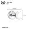 1PC Stainless Steel Star Moon Sun Stud Earrings For Women Simple Daily Wear Cartilage Piercing Earring Punk Unisex Rock Jewelry