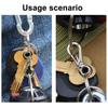 10Pcs Paracord Carabiner Clip Aluminum Alloys Keychain Carabiner Clasp Small Carabiner Clip Spring Snap Keyring Hook