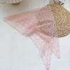 Heart Pattern Triangular Scarf Retro Lace Scarf Versatile Binder Scarf  Women's Accessory