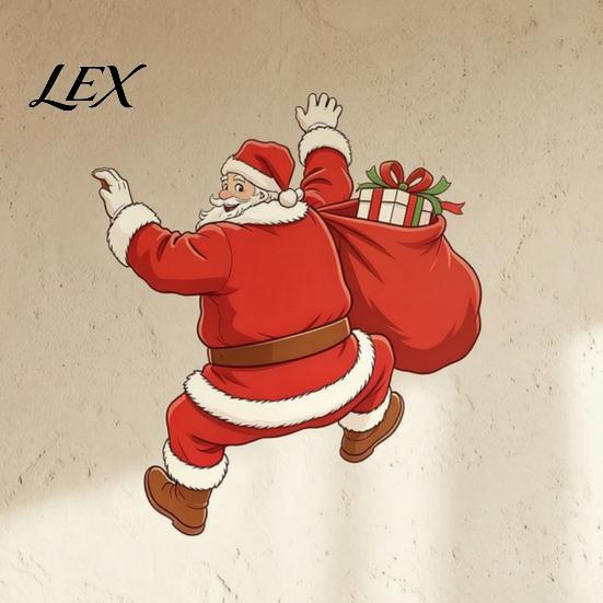 DIY Christmas Scene Decor Wall Sticker, Self?Adhesive Climbing Santa Claus Decals, Funny Seasonal Home Decoration Holiday Mural for Living