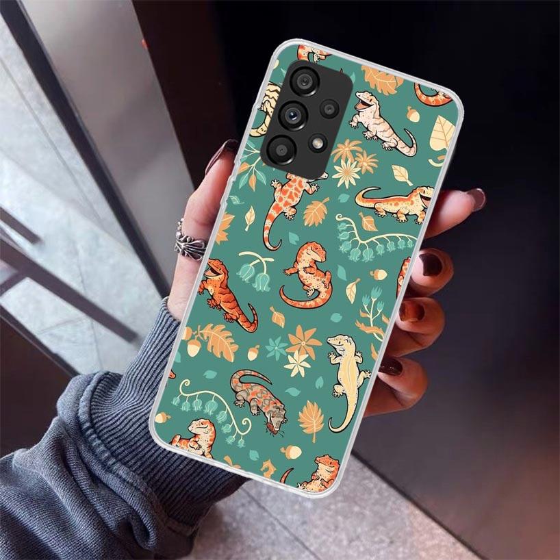 

Lizards Geckos Phone Case For Samsung Galaxy A12 A52S A42 A32 A22 A51 A50 Note 20 Ultra 10 S10 Plus A71 A70 A31 A30 A10S Galaxy Samsung A30S