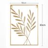 Nordic Vintage Metal Ginkgo Leaf Iron Wall Hanging Photo Frame Art Home Living Room Background Wall Decoration Accessories