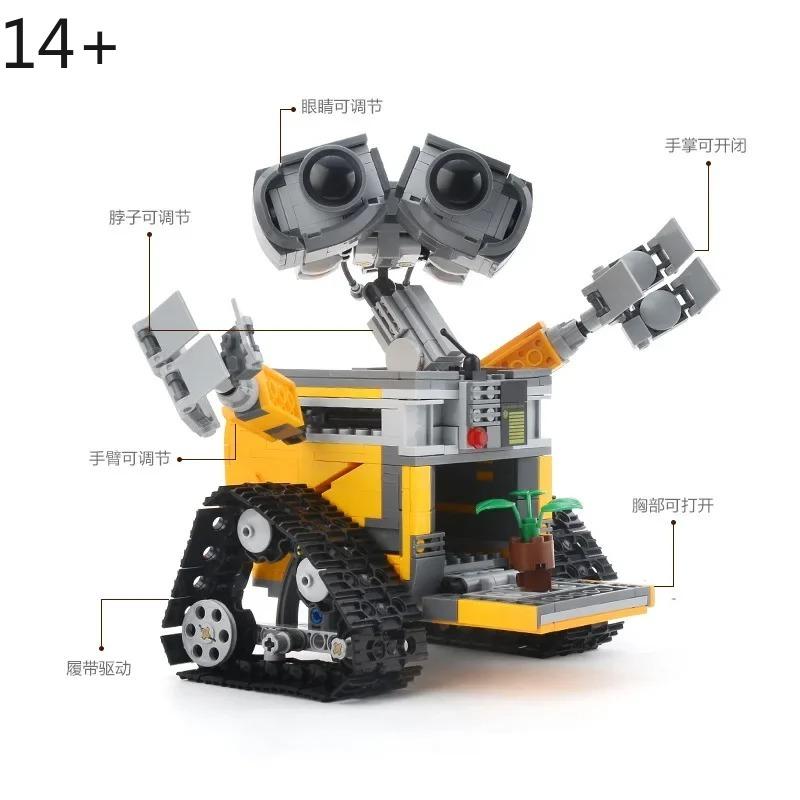 Classic Robot Building Bricks Kit Assembly Model Stem Educational Diy Toy Kids Party Favors Home Decor Gift For Boys Girls