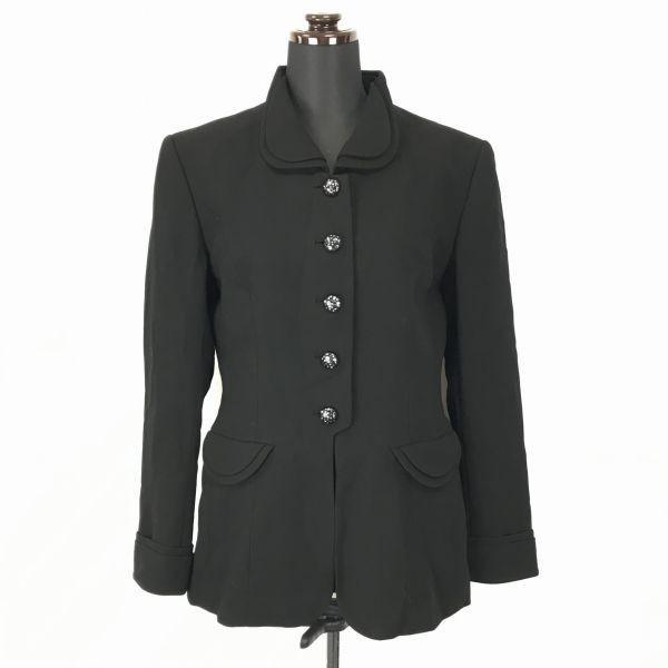 Jujin Plaza / Zweiteiler / Rockkostüm unterhalb des Knies [Damen 40 / L / Schwarz] Voll gefütterte formelle Jacke(GEBRAUCHT)