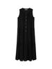 Black Lazy Wind Vest Skirt Women's 2025 Summer New Round Neck Sleeveless Loose A-word Skirt Casual Long Dress