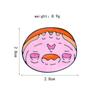 Zinc Zinc Alloy Cartoon Food Brooch Cute Cartoon Metal Brooch Fashion Doughnut Brooch  Ornament Badge