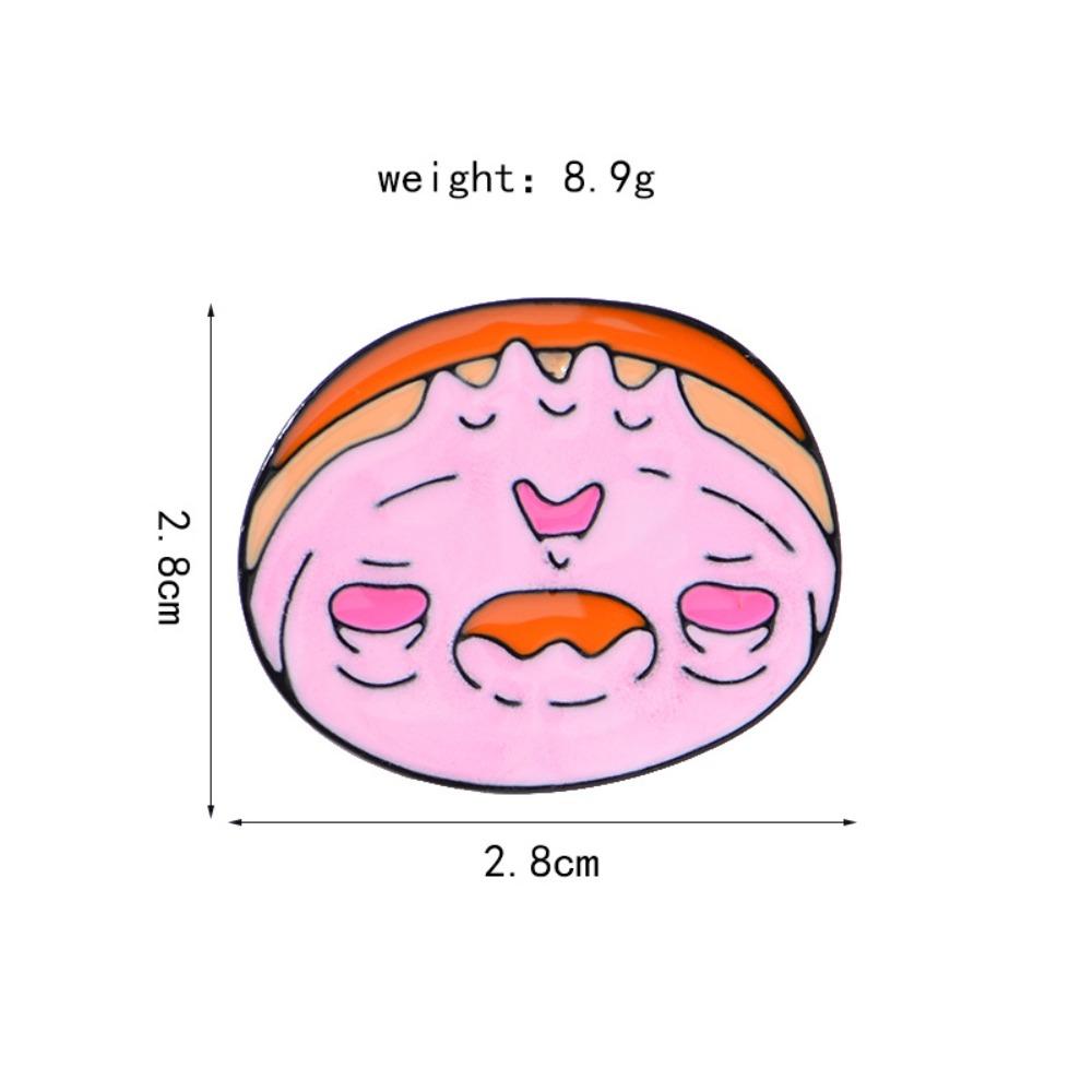 Zinc Zinc Alloy Cartoon Food Brooch Cute Cartoon Metal Brooch Fashion Doughnut Brooch  Ornament Badge