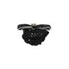 1Pcs Queen Memorial Mesh Flower Bowknot Bun Snood Black Headwear Net Crochet Bow Fine/Loose Mesh Funerals Accessories