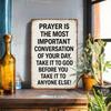 Tin Sign 2D Flat Vintage Metal Prayer Quote Inspirational Wall Art 8x12 Inches Motivational Home Decor