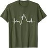 Climbing T-Shirt Heartbeat Rock Mountain Bouldering Gift T-Shirt