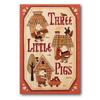 KINOWA "The Three Little Pigs" Woodcut Original Handmade Kit, Fairy Tale, Grimm's Fairy Tale, Made In Japan
