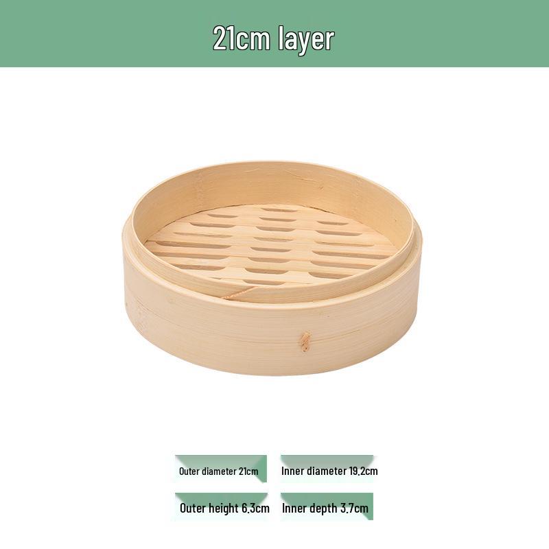 Portable Bamboo Steamer Basket with Lid for Mantou, Baozi, Xiaolongbao – Stackable Woven Design