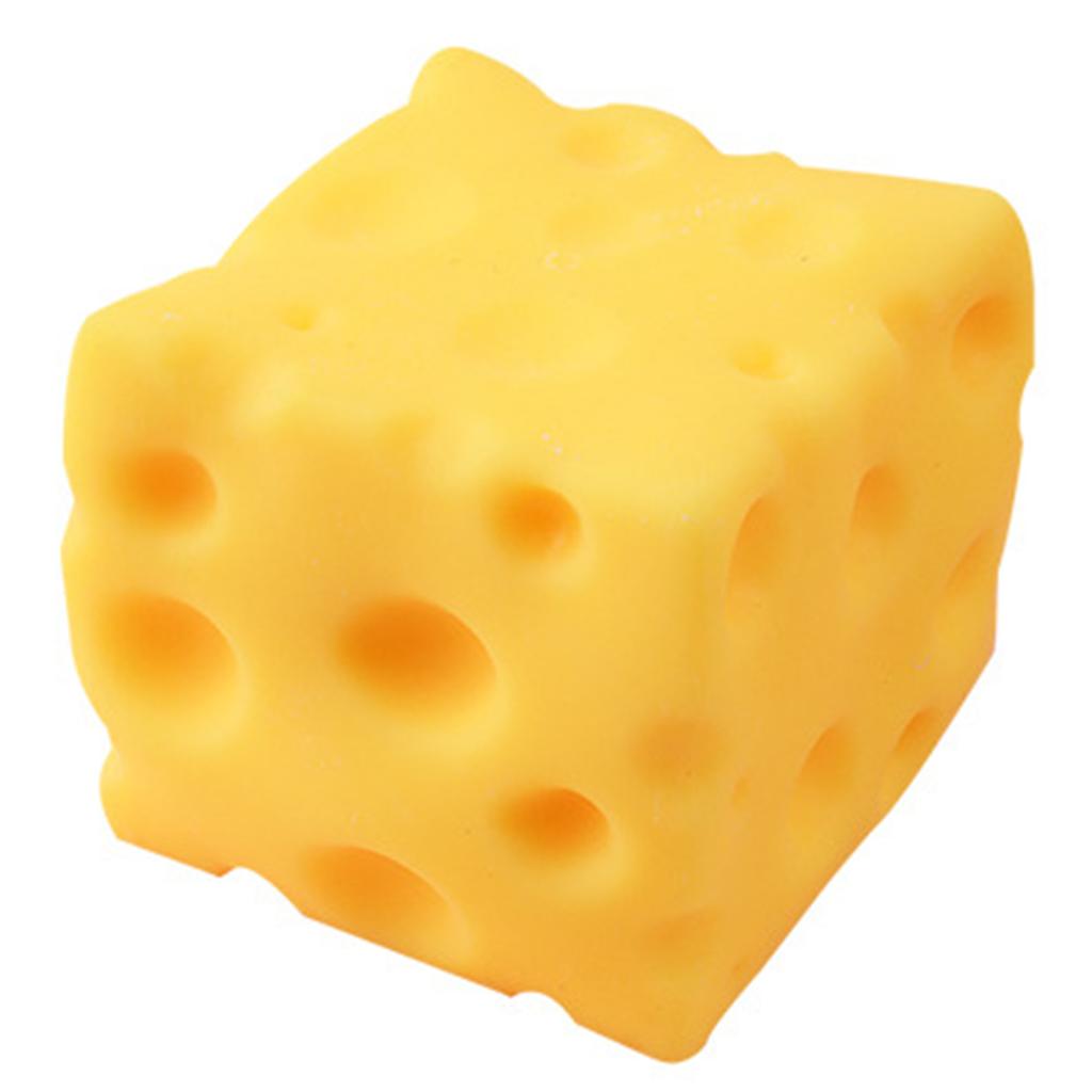 Cheese Squishies Toy Cheese Shaped Squishies Stress Toy Slow-Rising Squeeze Ball Stress Relief Present Stress Anxiety Relief