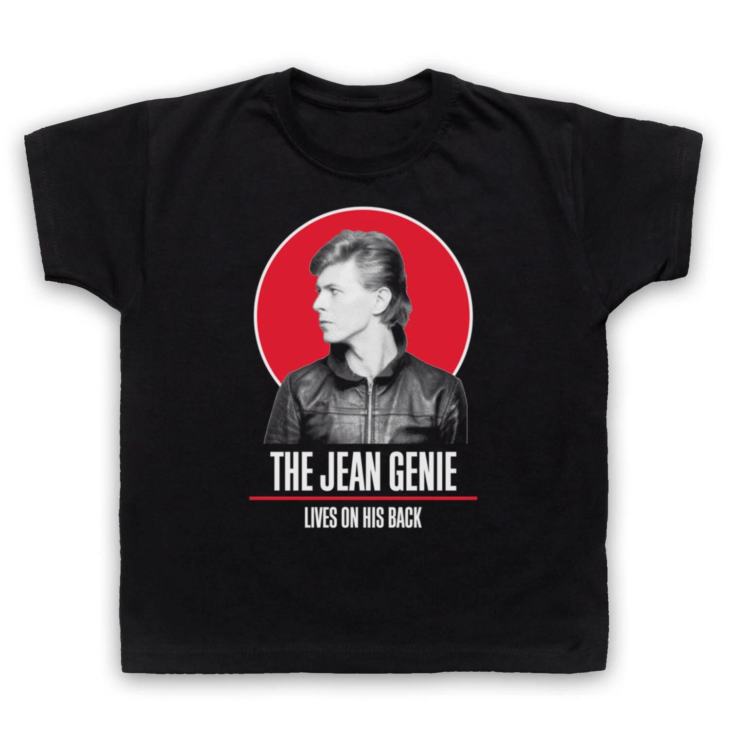 

BOWIE UNOFFICIAL DAVID THE JEAN GENIE LIVES ON HIS BACK KIDS CHILDS T-shirt 120