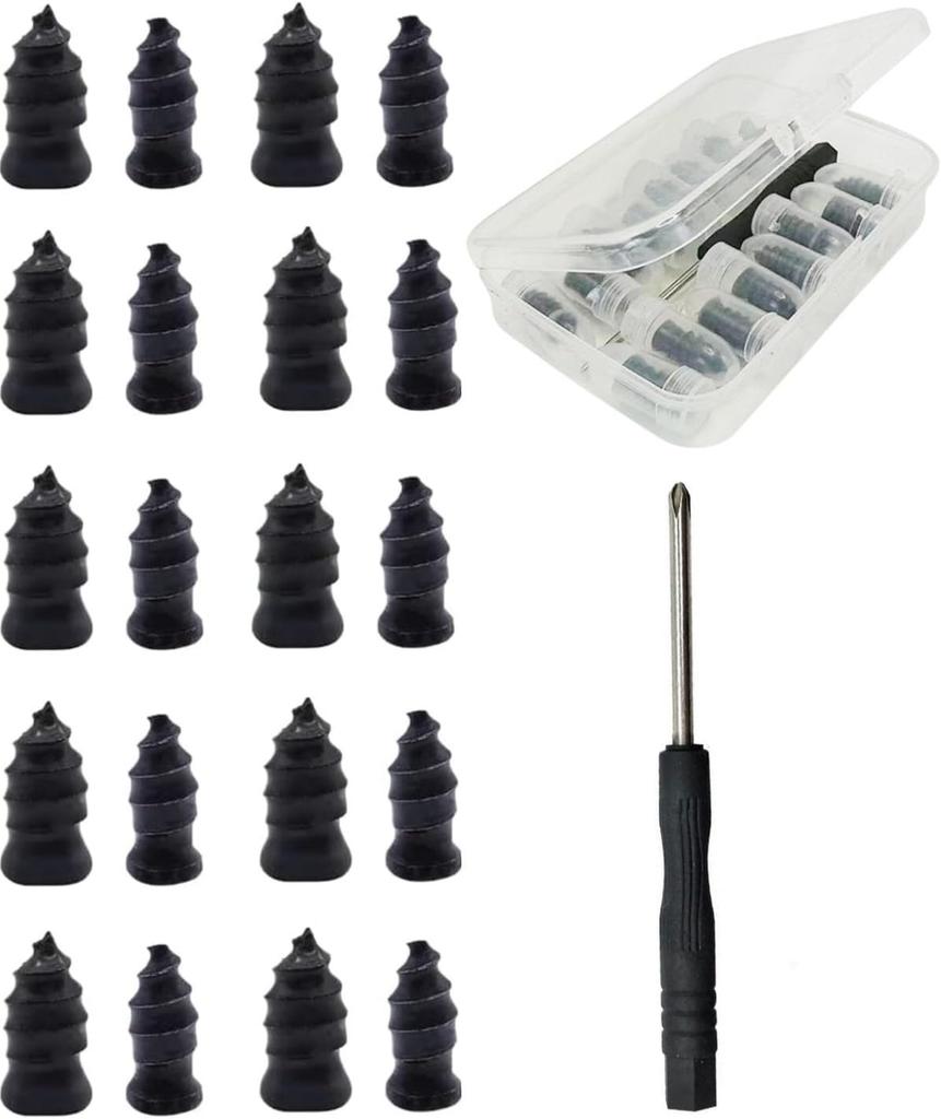 Self-Servi Tire Repair Nails for Flat Tires,Rubber Tire Plugs Vacuum Puncture Repair Kit for Motorcycle Tire Repair Screws