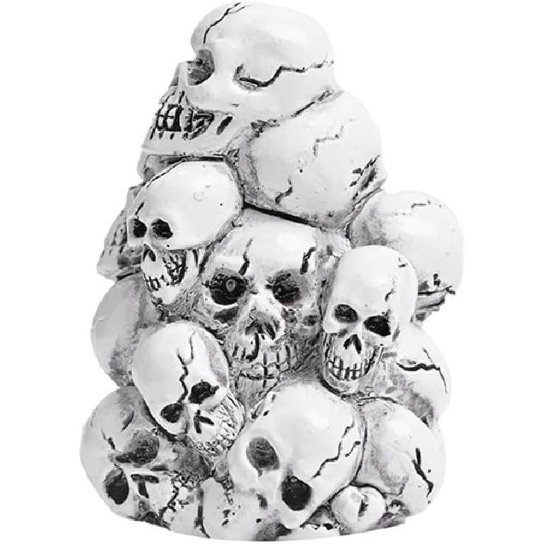 Skull Toilet Bolt Caps, Gothic Toilet Bolt Covers Decorative, Fun Skull Toilet Bolt Covers, Universal Toilet Bolt Caps for Bottom of Toilet Halloween