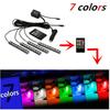4x12LED Car Interior Footwell Decor Atmosphere Neon Light RGB W/ Remote Control