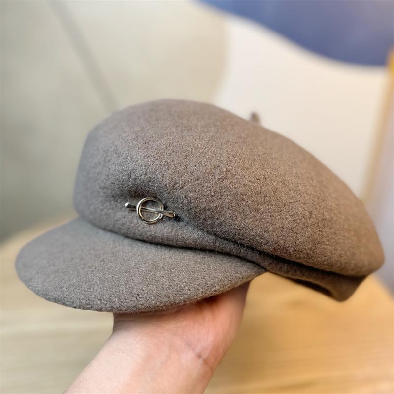 Vintage Britisk Caps Beret Høst og Vinter Ny Casual Malerberet