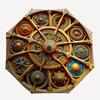 Steampunk-Kompass: Antikes Messing-Navigationswerkzeug mit kompliziertem ZahnraddesignRegenschirm mit süßem Design, tragbarer 3-fach kompakter Regenschirm für mich