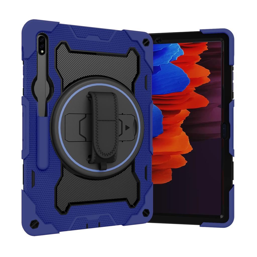 Heavy Duty Case Universal for Samsung Galaxy Tab S8 S7 Plus FE 12.4 SM-X800 X806 SM-T730 T735 T736 T970 T975 T976 Rotating Cover