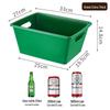Rectangular Plastic Ice Bucket & Beer Holder