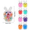 Easter Soft Bunny Squeeze Ball Stress Relief Fidget Toy Kids Birthday Party Favors Easter Party Egg Basket Fillers Boy Girl Gift