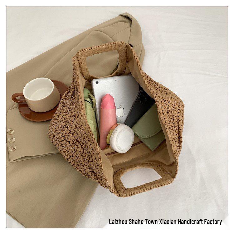 Handmade French Bohemian Crescent Woven Tote Bag