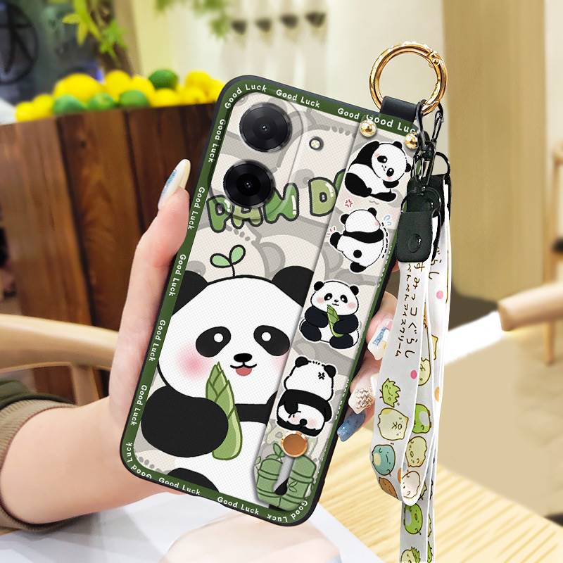 Ochronne etui na telefon z paskiem na nadgarstek dla Redmi A5 4G/Xiaomi Poco C71 4G Tylna okładka Pierścień Modny design Opaska przeciwpyłowa