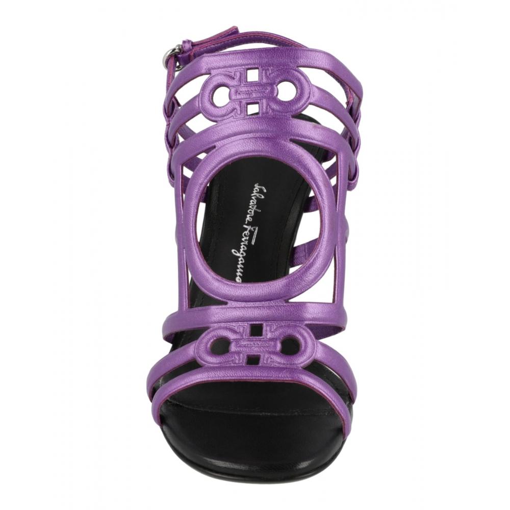 Salvatore Ferragamo Florenza Slingback Sandalen Lila