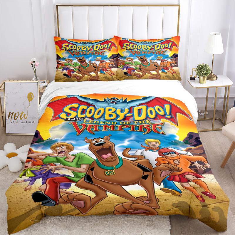 Scoobydoo Vampire Legend Print 3Pcs Bedding Setduvet Cover With 2 Bedropillowcase Home Birthday Gift