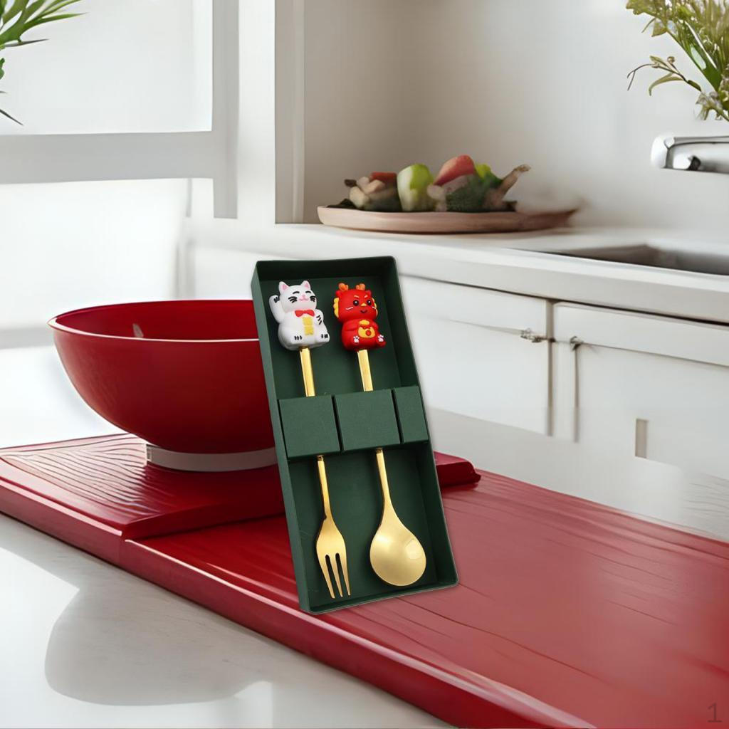 

Набор ложек и вилок с героями мультфильмов для праздничного ужина Style D