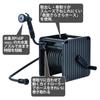 Green Life G-Move 20m Hose Reel with Guide for Neat Hose Reeling, Ash Gray, PRGM-20D(AGY)