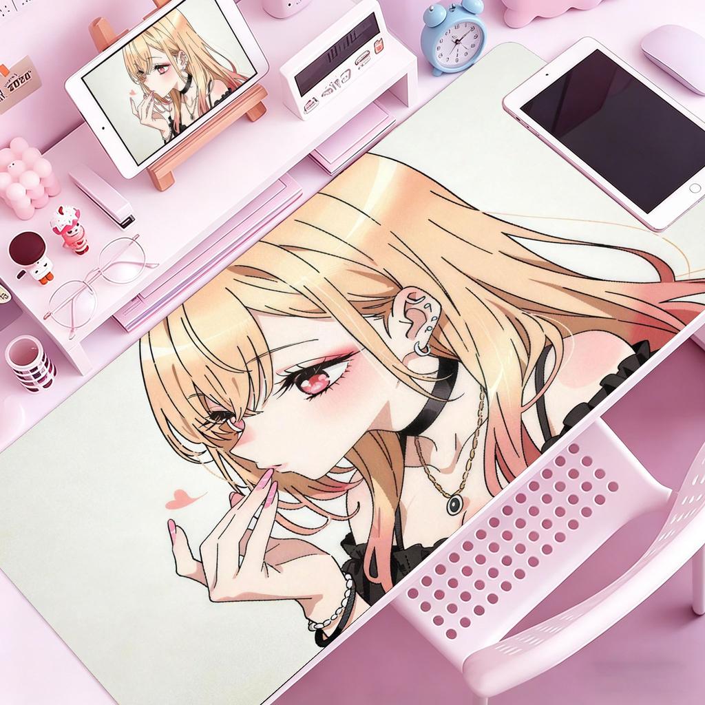 Carino Anime Kitagawa Marin MMy DressUp Darling Tappetino Mouse Grande Tappetino Mouse Gaming con Bordi Cuciti Tappetino Scrivania Spesso PC