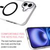 For iPhone 16 Plus Magnetic Case Compatible with MagSafe 1.0mm Ultra Thin PC Back Cover