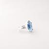 London Blue Topaz Gemstone 925 Stamped Silver Jewelry Handmade Ring Gift For Her RR-65-7