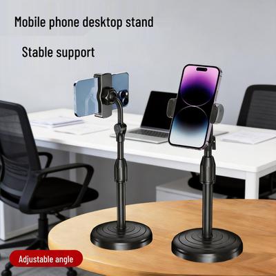 Portable Desktop Phone Holder with Retractable Base for Hands-Free Selfies and Binge-Watching